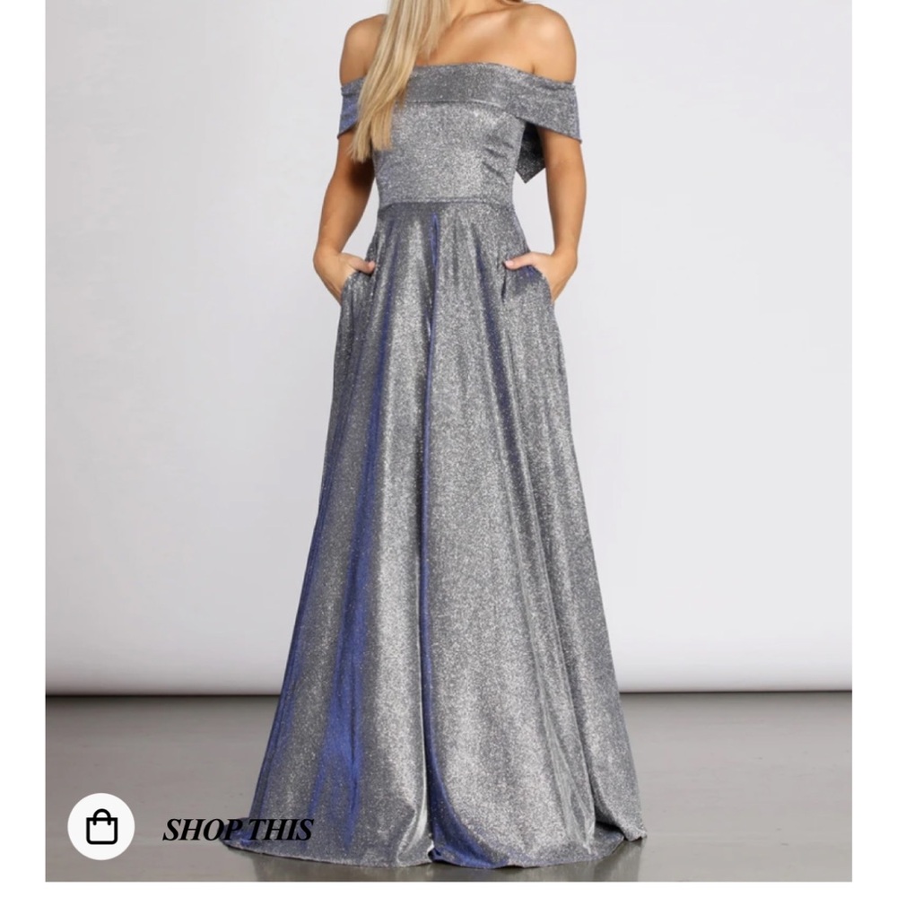 Windsor Monica Off-Shoulder A-Line Dress